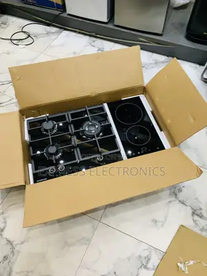 Fabulous Sleek Black 90Cm 3-2 Kenwood Gas Electric Cooker
