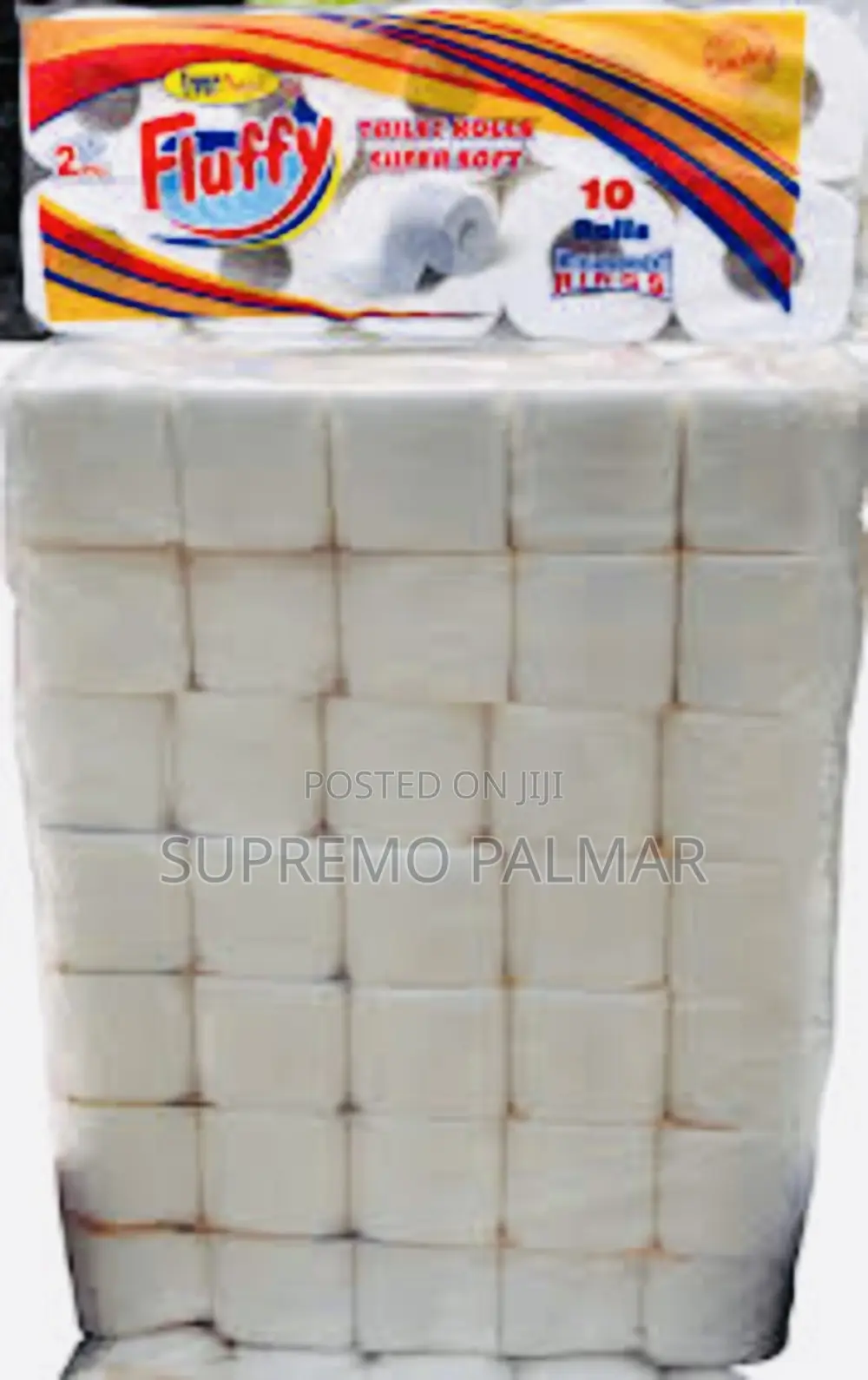 Fluffy Toilet Roll Bag, 70 Pieces/Bag – 7 Packs of 10 Rolls