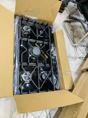 Ultra Modern Sleek 5burner All Gas Kenwood 90Cm Black