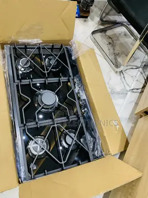 Get a New Kenwood Black Built in 90Cm 5burner Al Gas Cooer