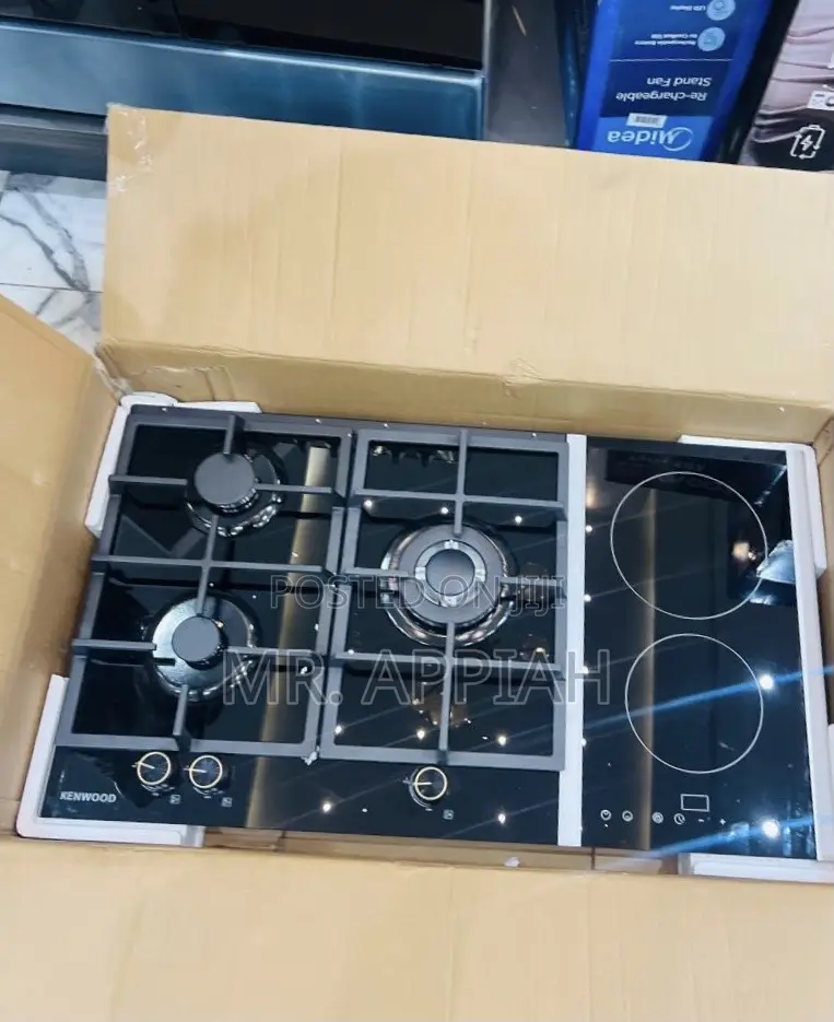 Shop Sleek Kenwood 90cm Tempered Glass Hob(Black) 