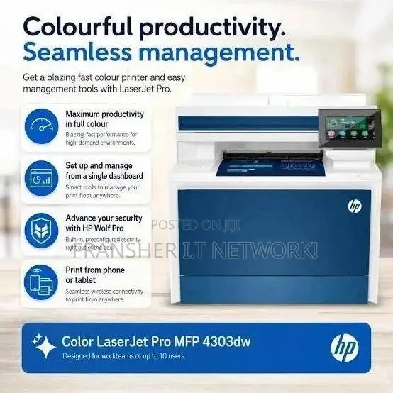 HP Color Laserjet Pro MFP 4303dw Printer