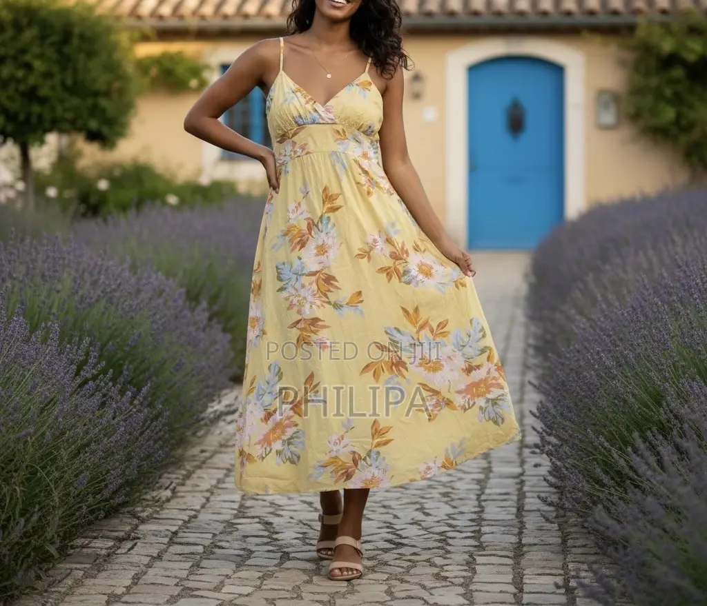Yellow Floral Dress
