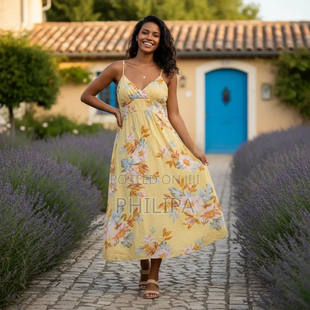 Yellow Floral Dress