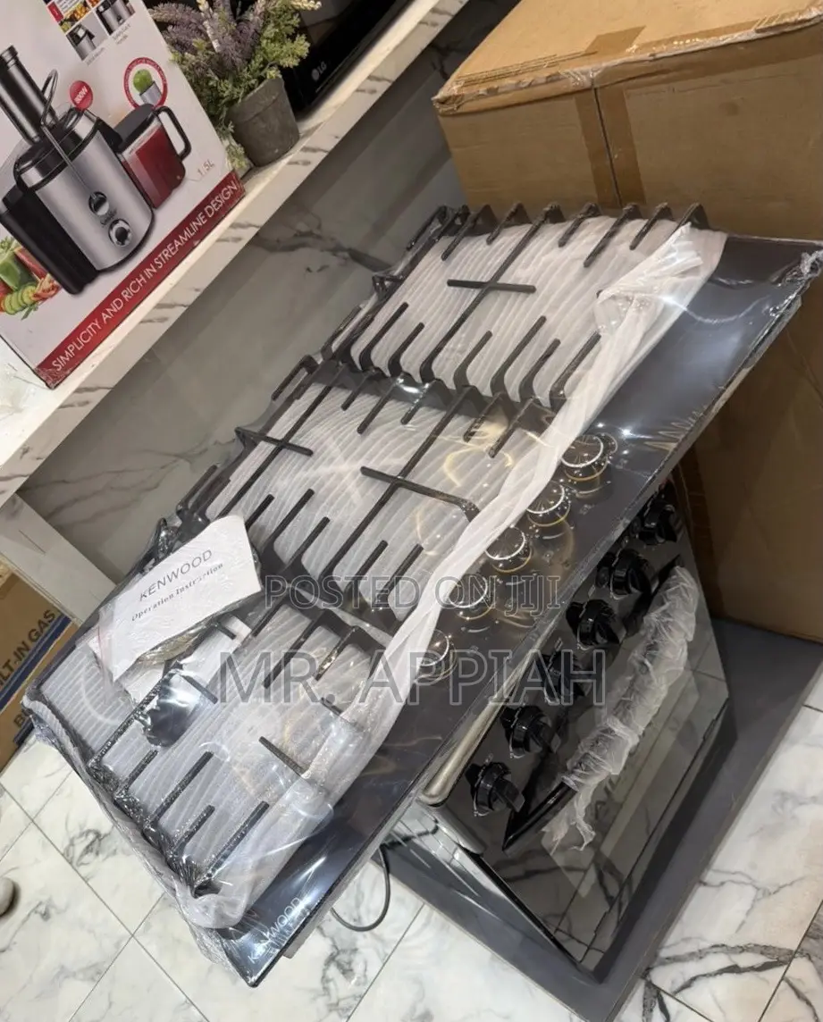 Purchase Sleek Kenwood 5 Gas Hob(Glass) 