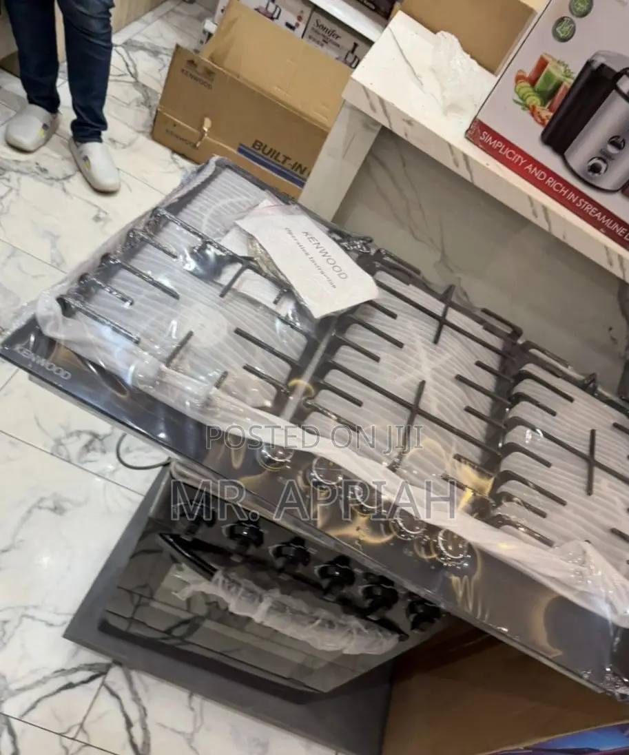Super Sleek Kenwood 5 Gas Hob(Tempered Glass) 