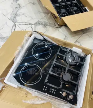 Get Sleek Kenwood 60cm Glass 2 Gas + 2 Electric Hob 