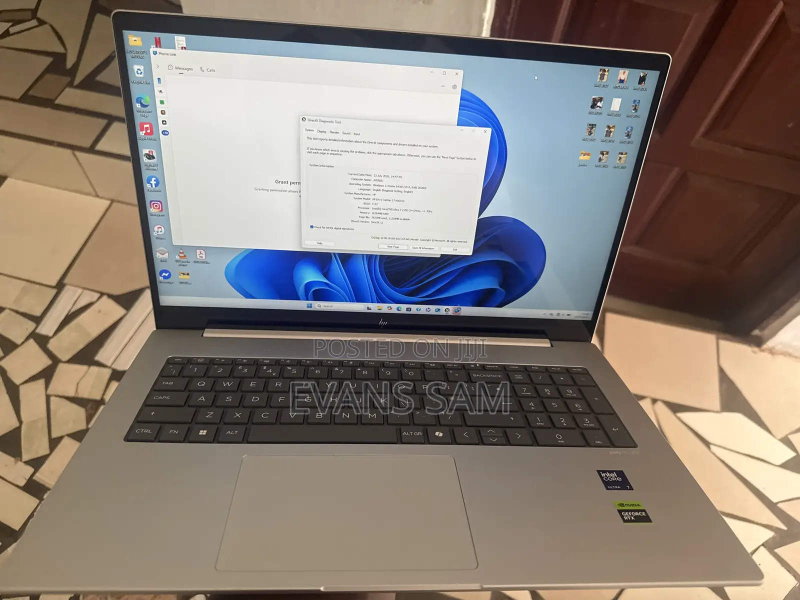 Laptop HP Envy 17 16GB Intel Core Ultra 7 SSD 1T