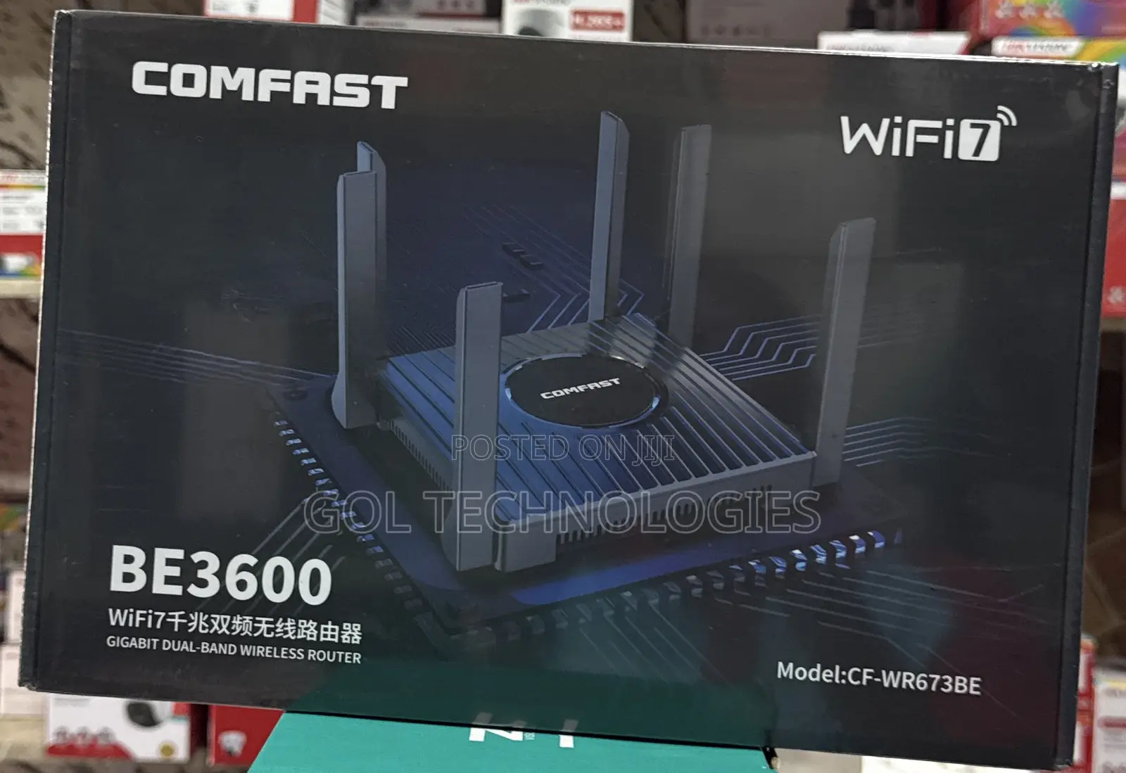 Comfast Be3600 Wifi7 Gigabit Dual-Band Wireless Router Cf-Wr673be