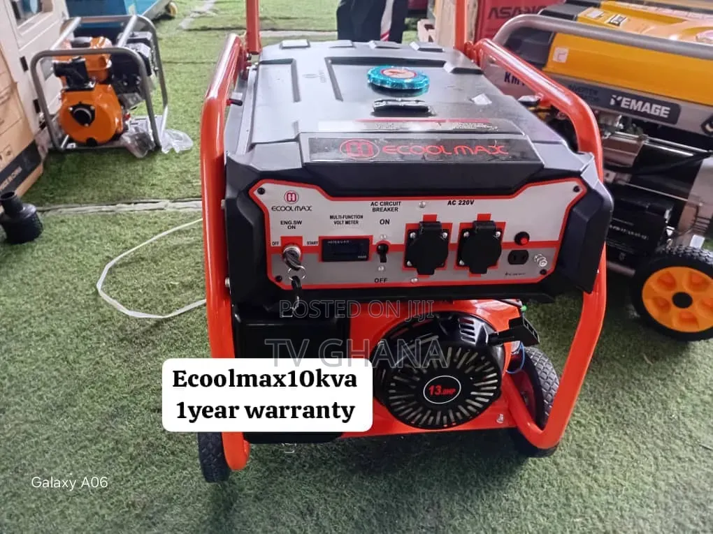 Ecoolmax 10kVA Petrol Generator – Ultra Silent With ElectricStart10kva