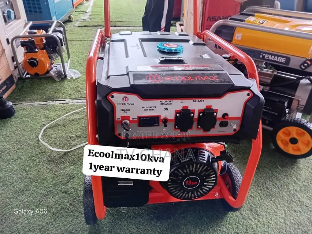 Ecoolmax 10kVA Petrol Generator – Ultra Silent With ElectricStart10kva
