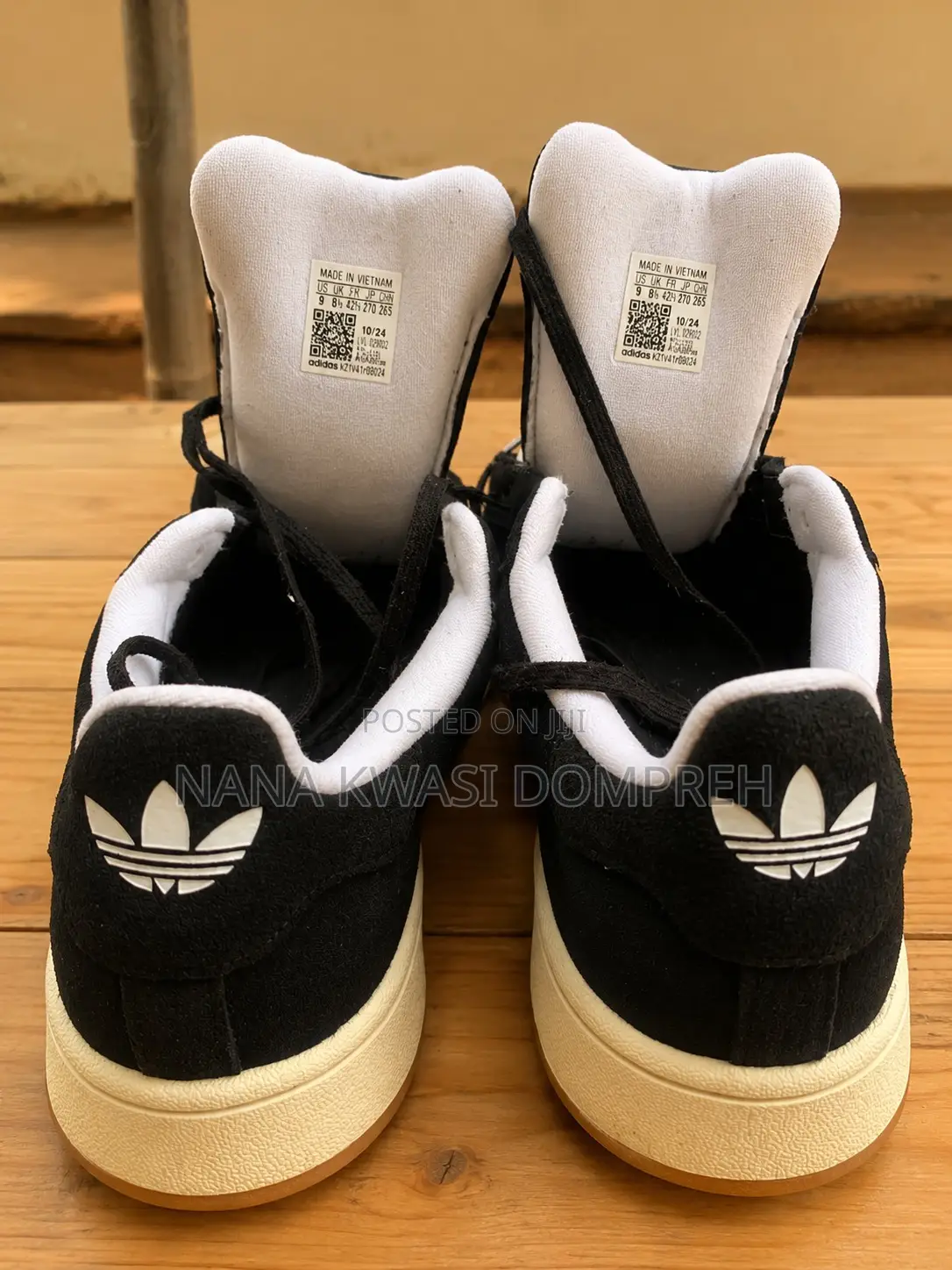 UK ORIGINAL Adidas Campus Core Black