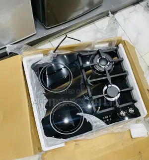 Choose Kenwood 2 Gas and 2 Electric Hybrid Cooktop Black in-Built