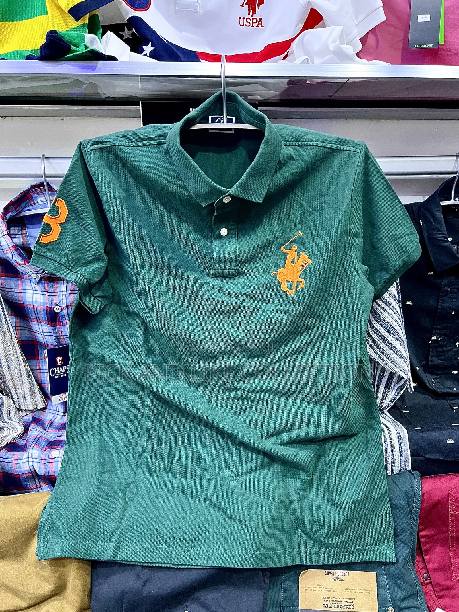 Polo-Cut Golf Shirt in Fine Cotton — Refined Presence for Any Fit.
