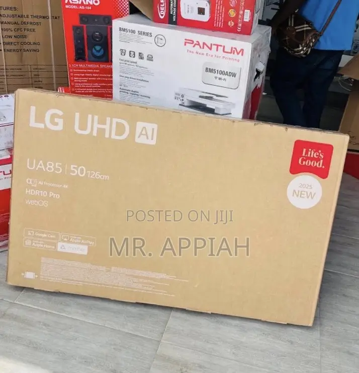 Get Premium LG 50 UA 85 Uhd Smart Satellite TV(Black) 