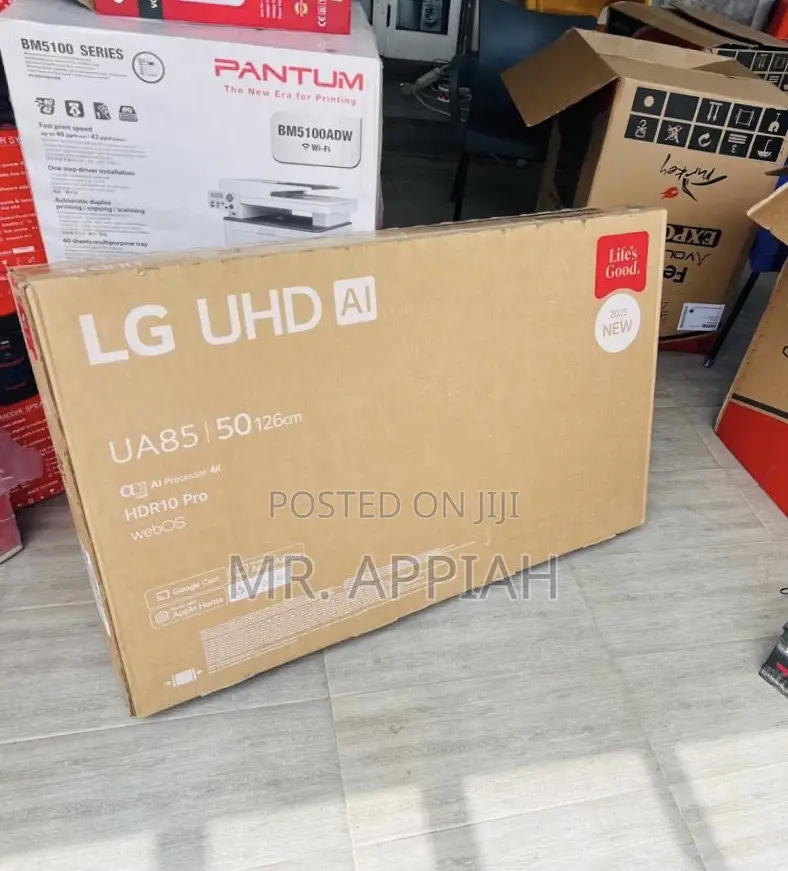 Get Premium LG 50 UA 85 Uhd Smart Satellite TV(Black) 