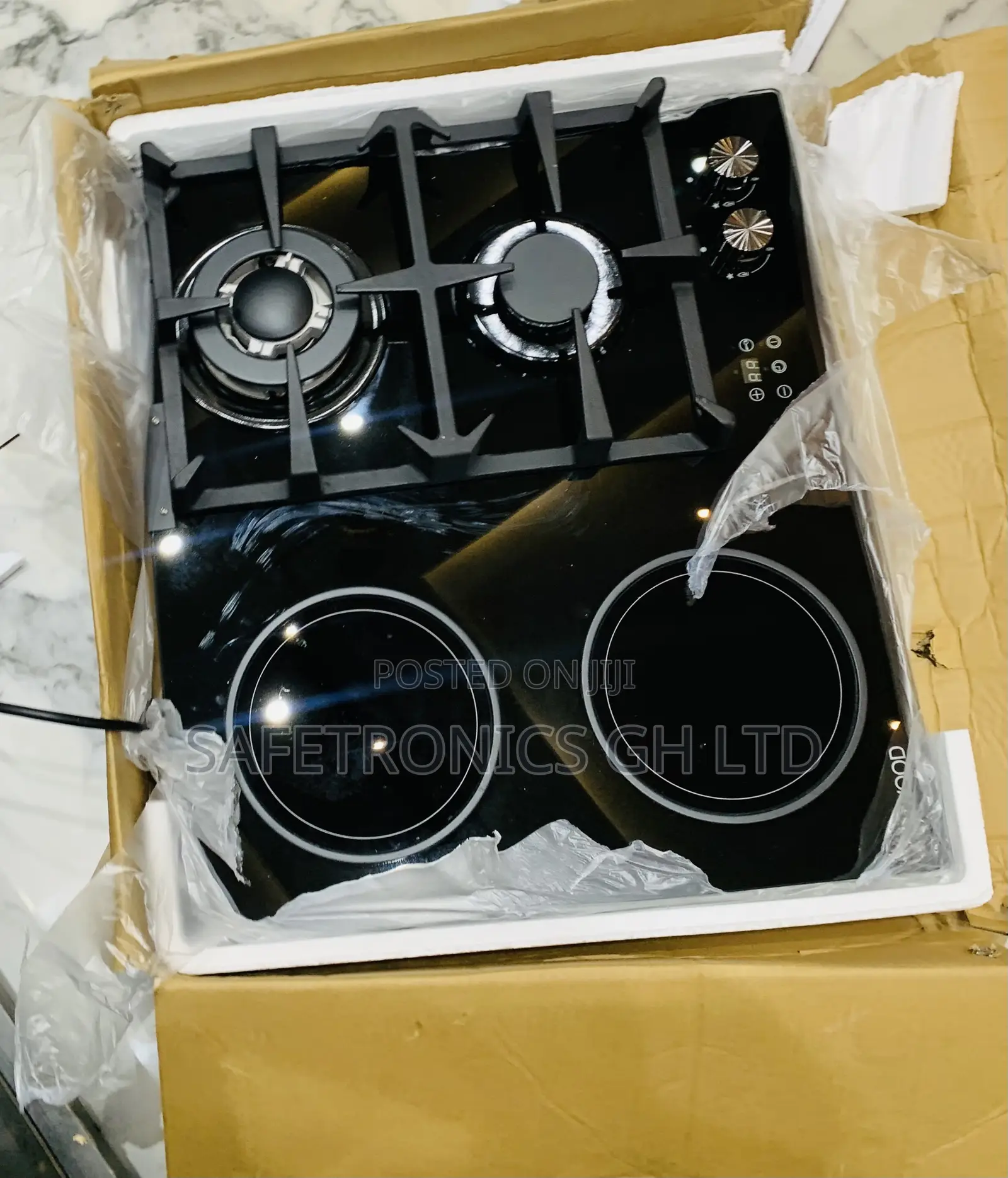 Grab Elegant Kenwood 2 Gas and 2 Electric Hybrid Cooktop in-Built