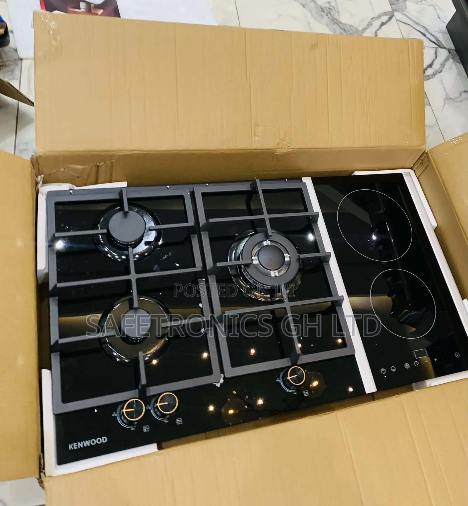 Try Massive Kenwood 90cm 3gas, 2 Electric Ceramic Hob