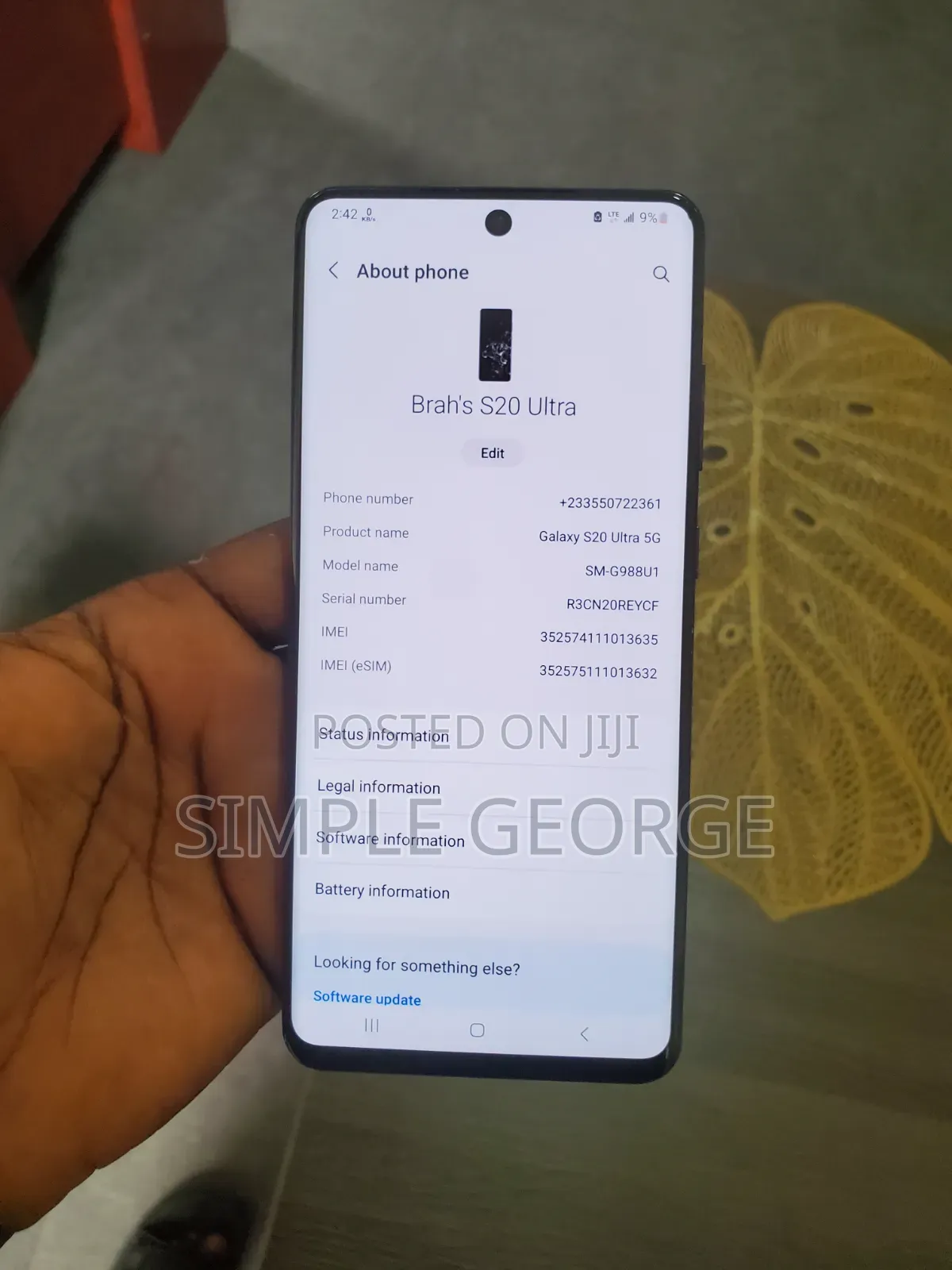 New Samsung Galaxy S20 Ultra 5G 128 GB Black