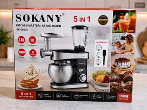 SOKANY 1200W 7.5L Stand Mixer With Blender Meat Grinder