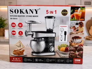 SOKANY 1200W 7.5L Stand Mixer With Blender Meat Grinder
