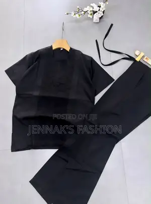 Shortsleeves Black Kaftan