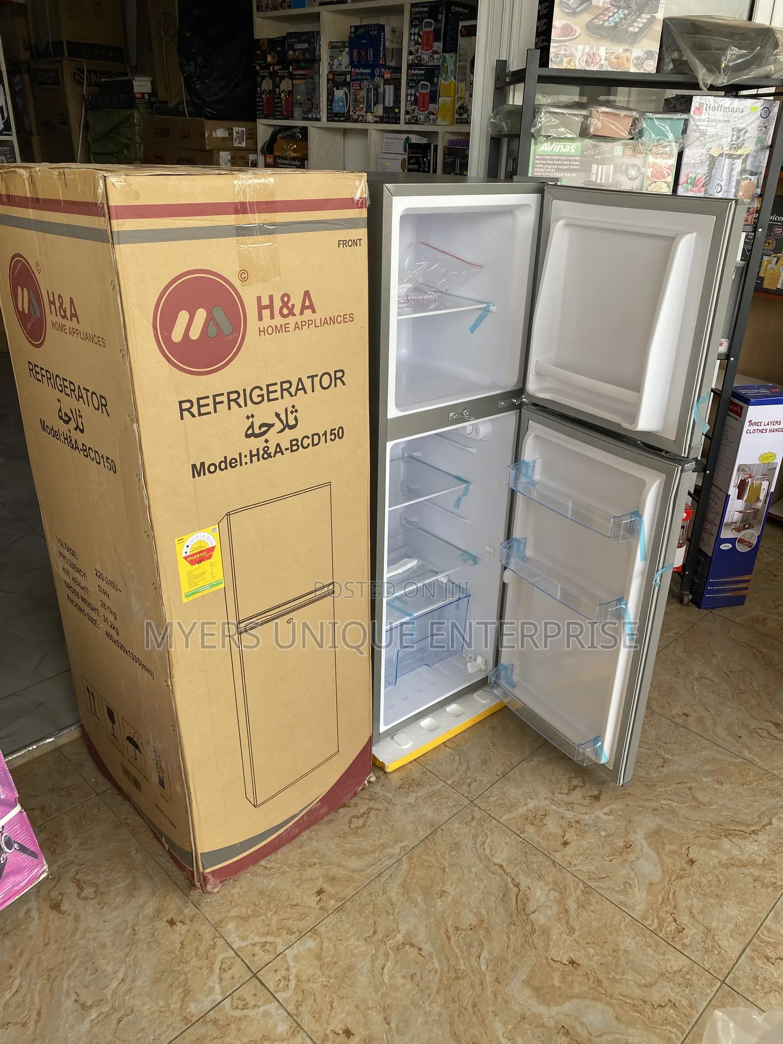 H a 150l Refrigerator-Silver