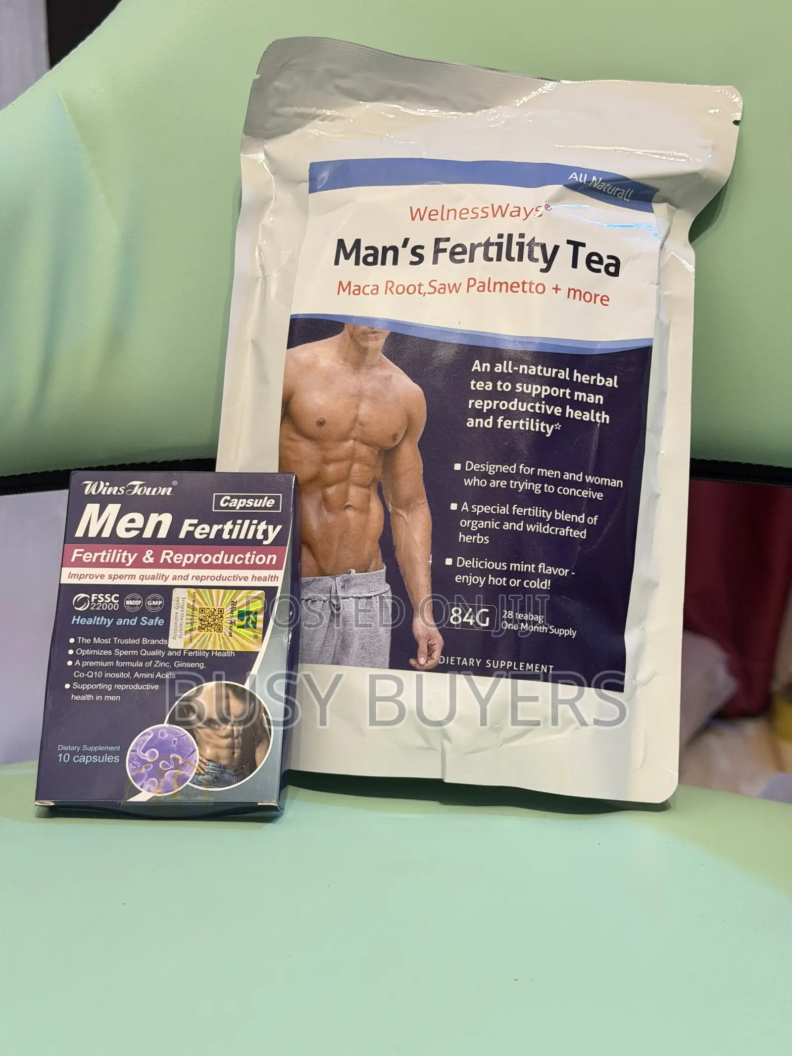 Men Fertility Tea and Capusel for Reproduction