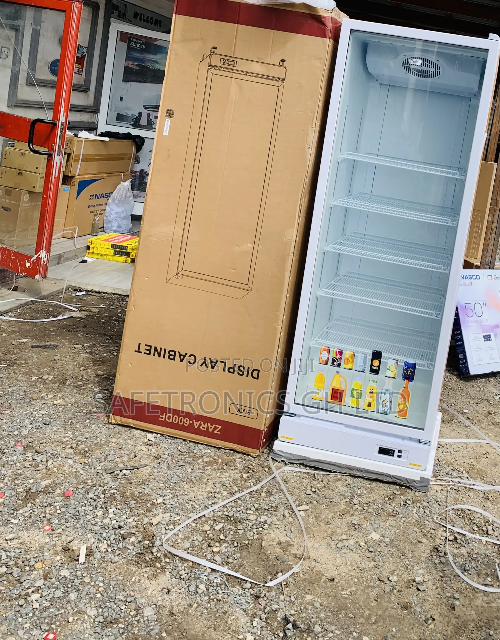 Fast Defrost Zara-600dfg Display Fridge 591Ltr