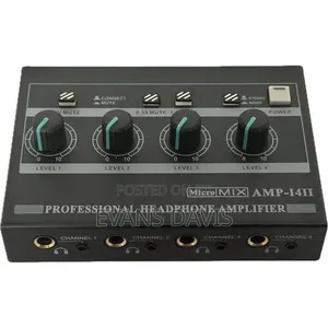 4 Channels Headphone / Inear Amplifier With Both 3.5mm and 6.35mm Slot