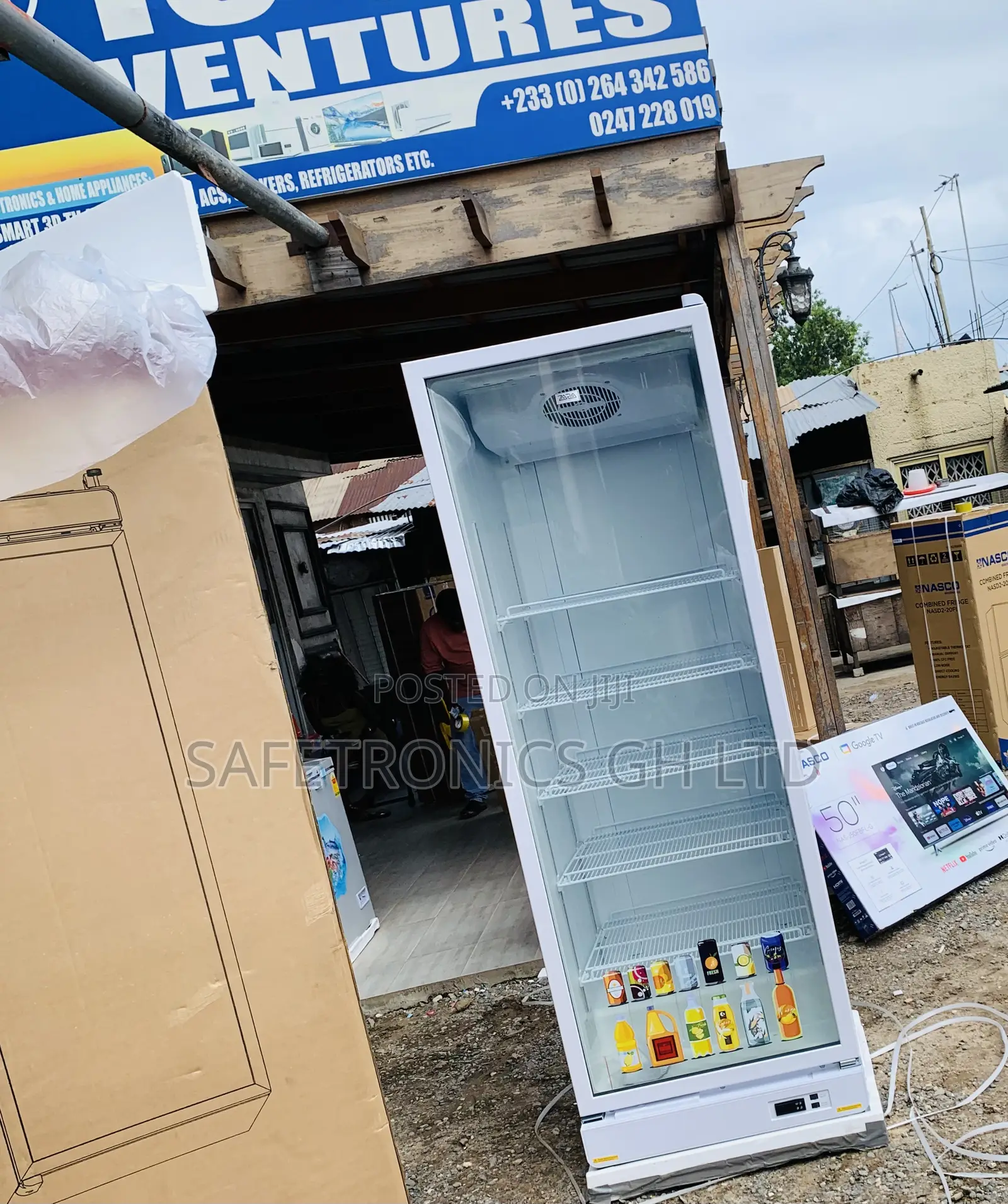 Secure Quality Zara-600dfg Display Fridge 591Ltr