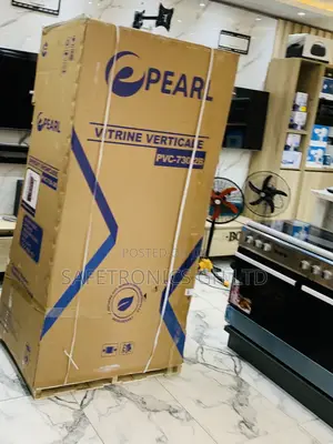 Authentic Sleek Pearl PVC-730-2b 610-Liter Double-Door Glass Display