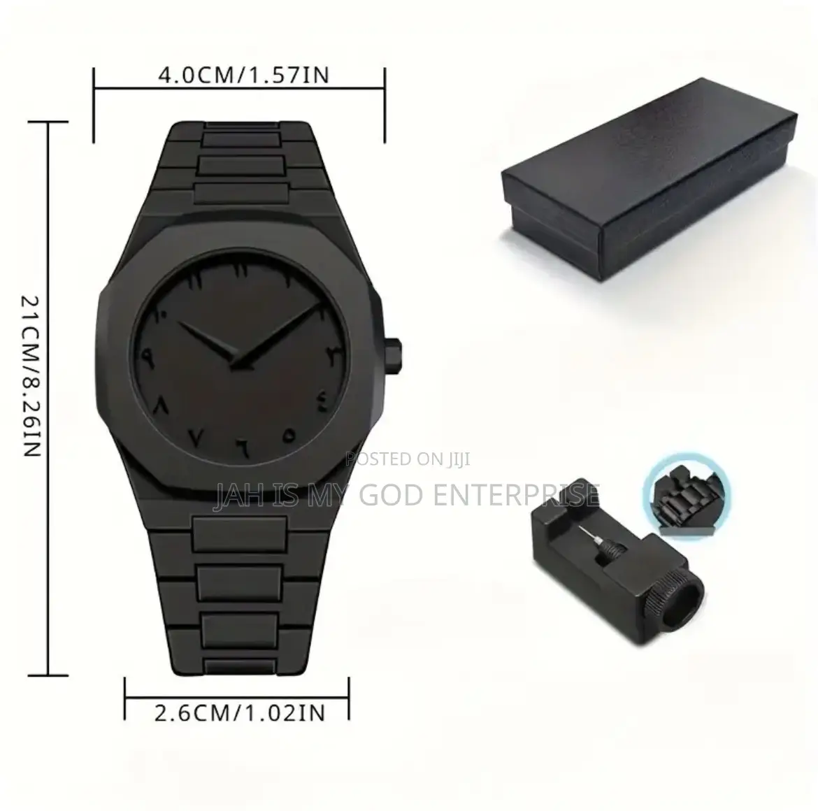 Tomi L401 Men's Quartz Simple Style Watch-Black