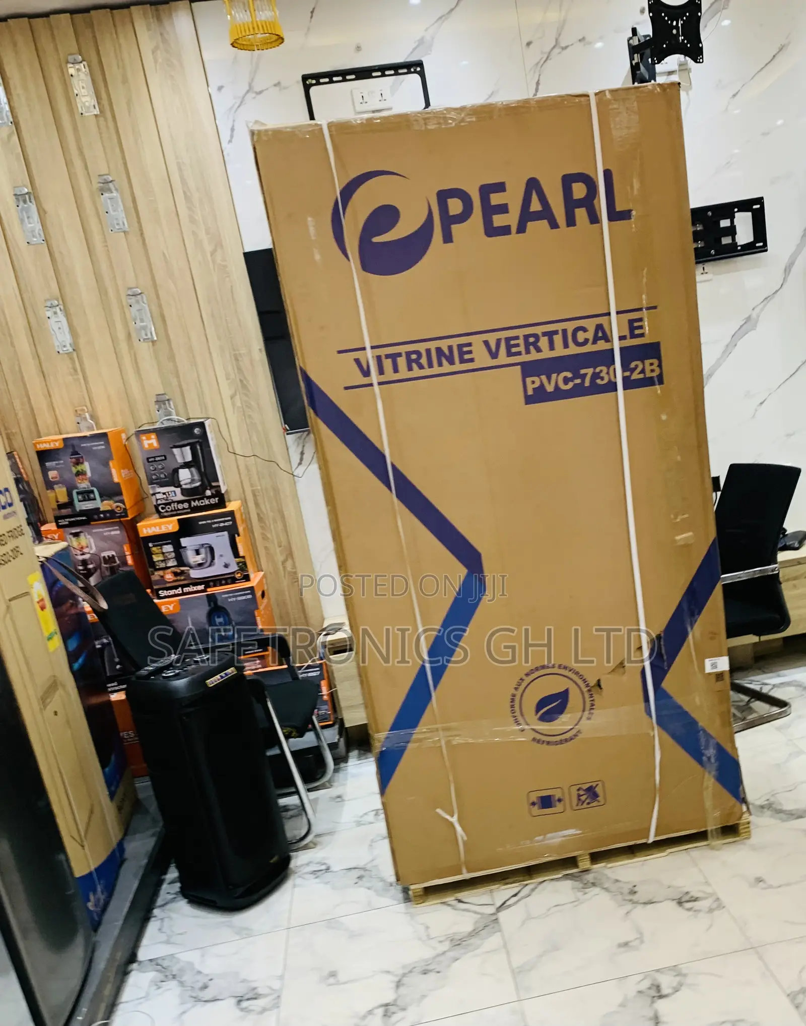 Newest Update Pearl PVC-730-2b 610-Liter Double-Door Glass Display