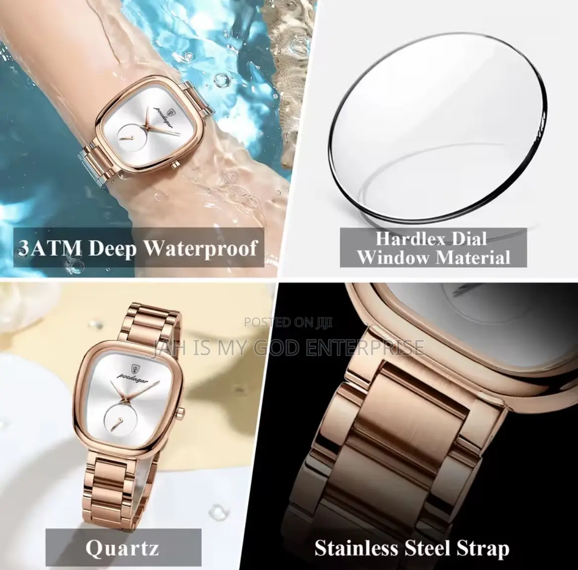 Poedagar 783 Elegant Waterproof Stainless Steel Quartz Women's Watch