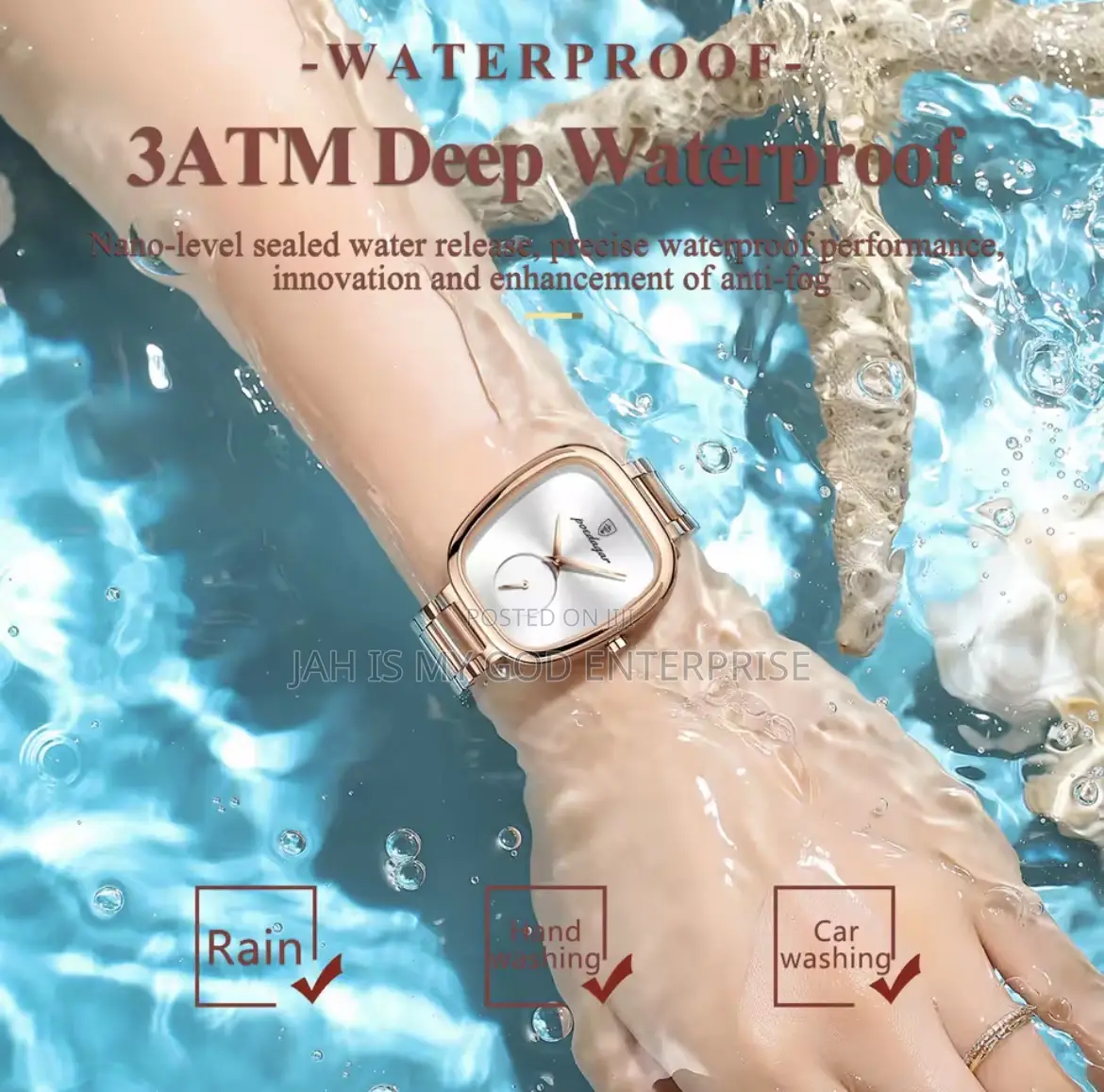 Poedagar 783 Elegant Waterproof Stainless Steel Quartz Women's Watch
