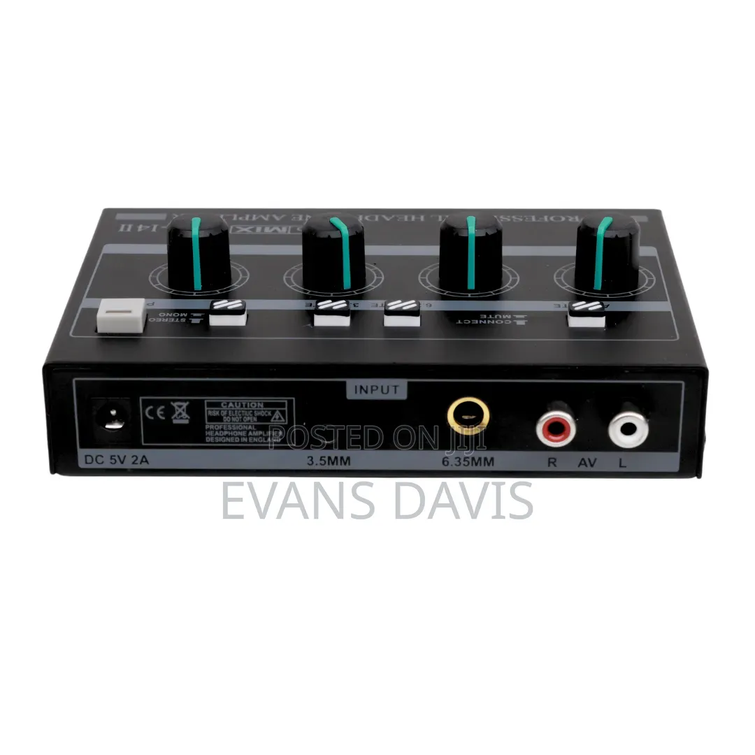 4 Channels Headphone / Inear Amplifier With Both 3.5mm and 6.35mm Slot