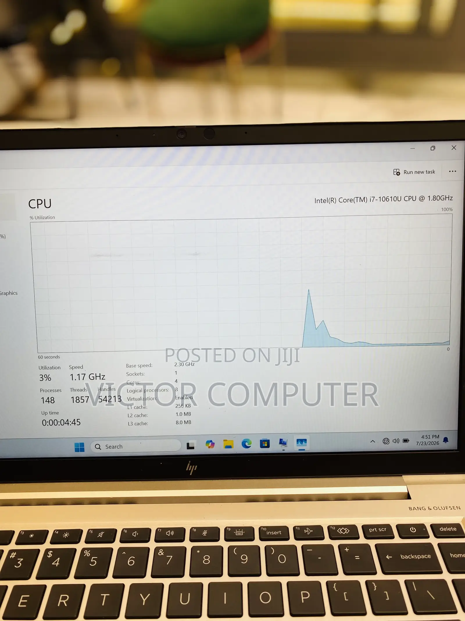 Laptop HP EliteBook 840 G7 16GB Intel Core i7 SSD 256GB