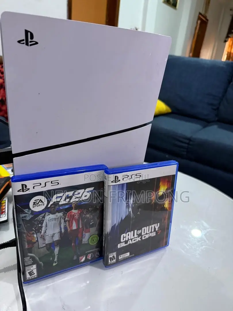 Sony PS5 Disc Console With 2 Controllers and Games-