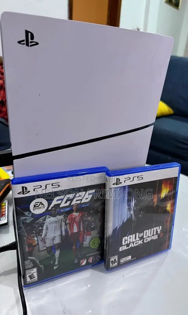 Sony PS5 Disc Console With 2 Controllers and Games-