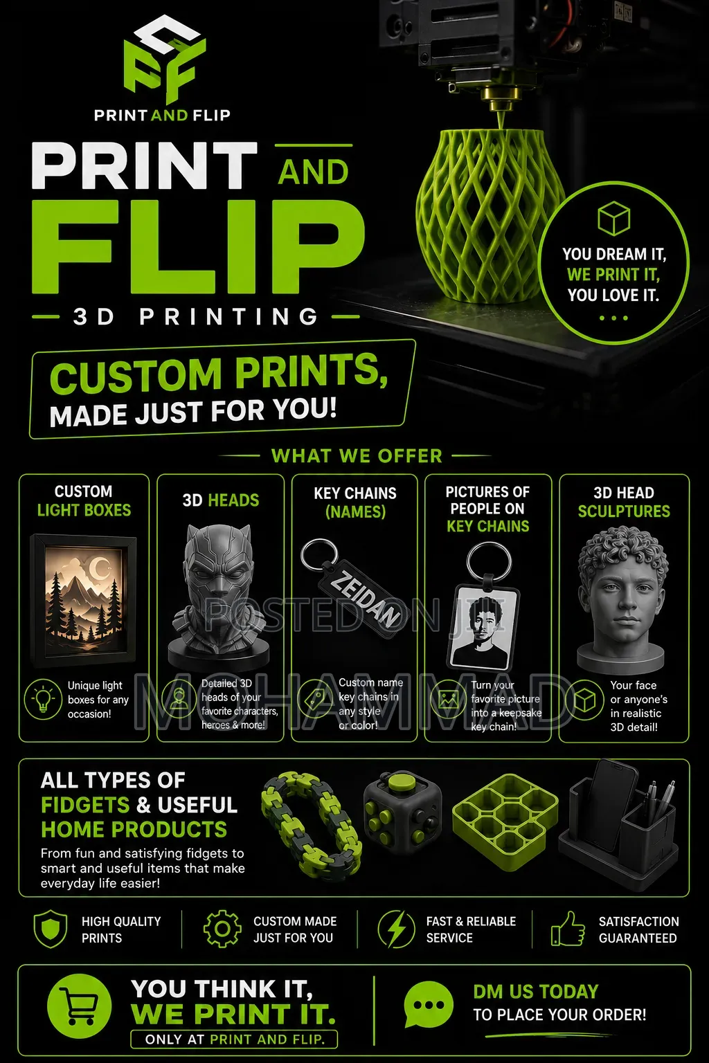 3d Printing Service and Custom Orders