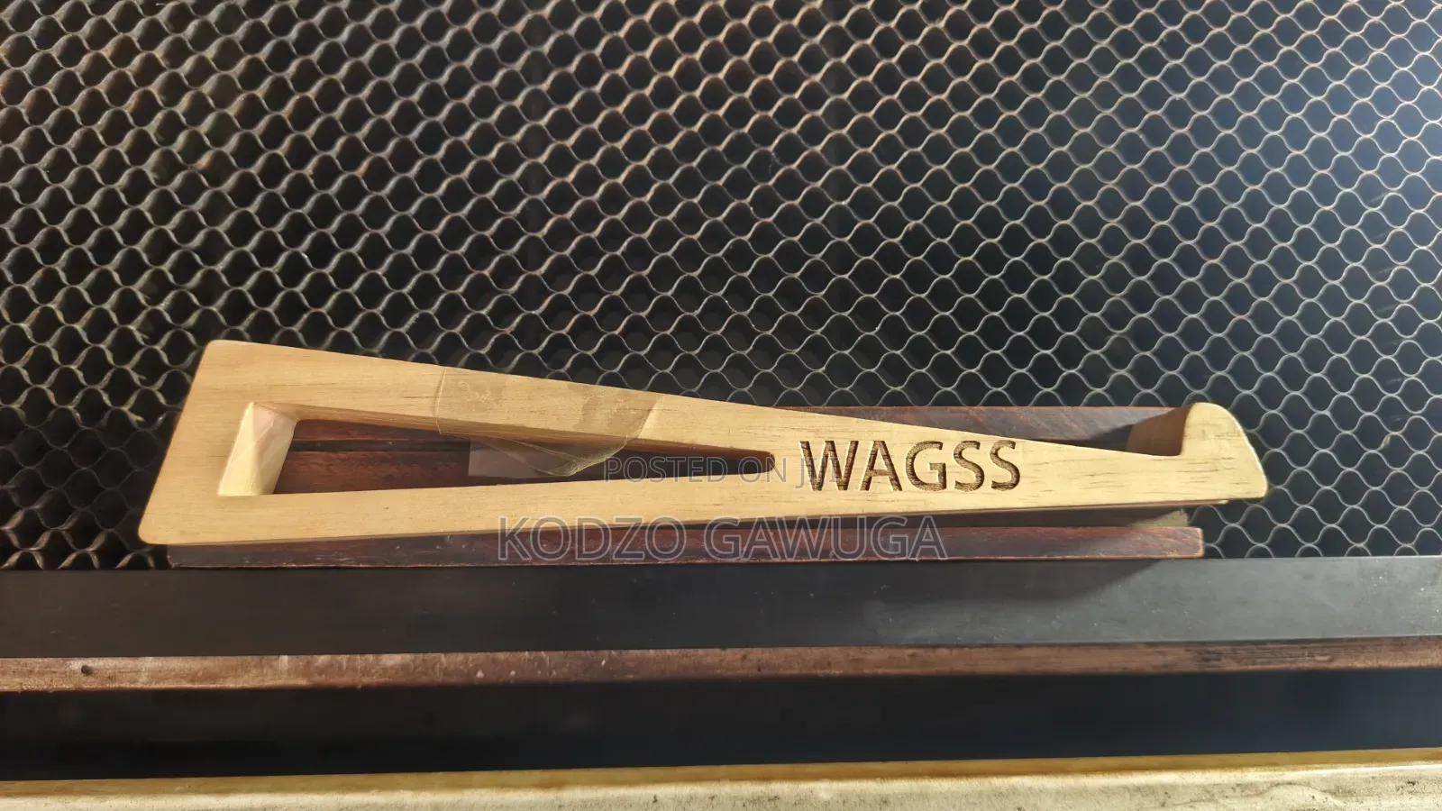 Wooden Laptop Stand (With Engraving of Your Name)
