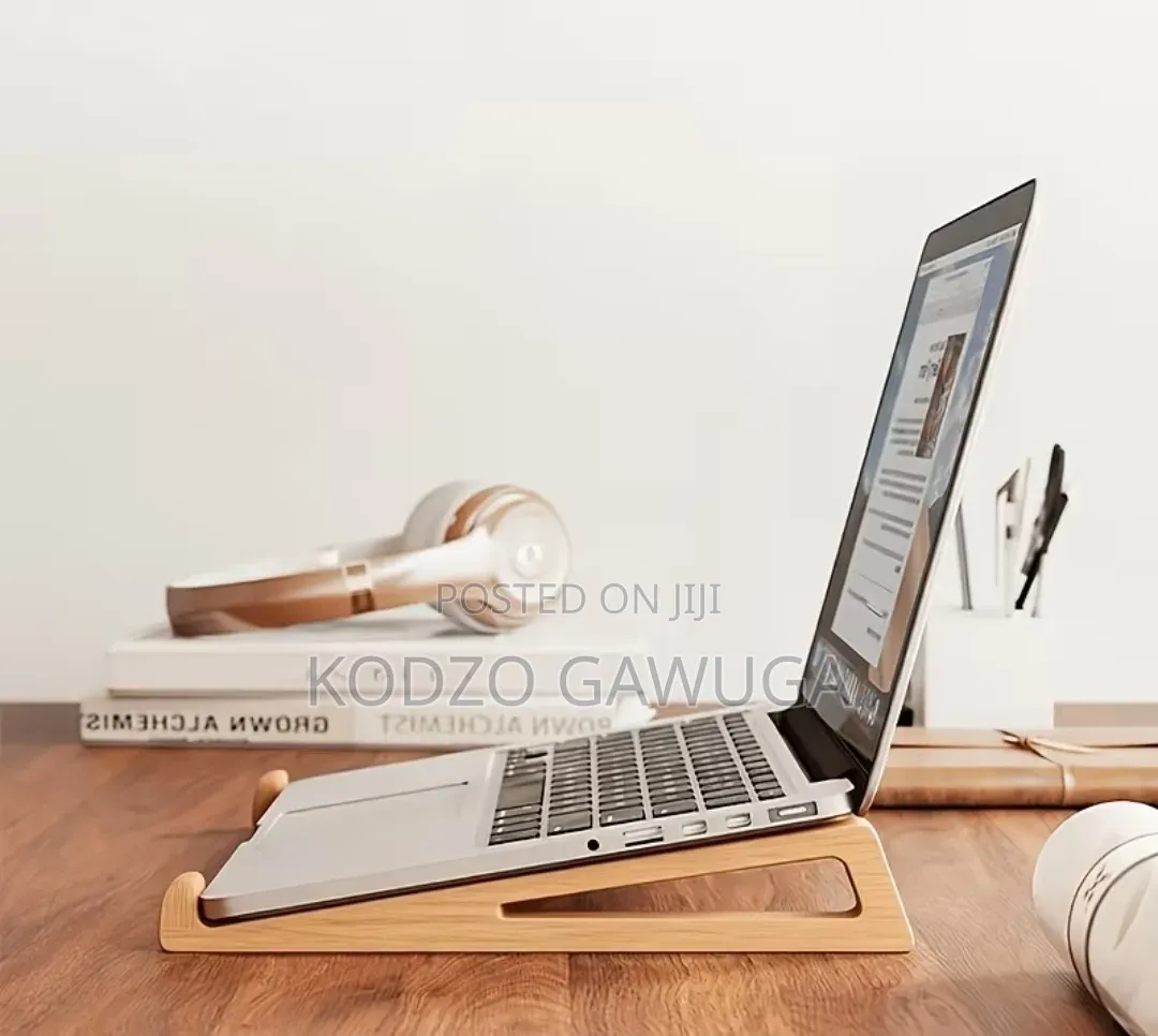 Wooden Laptop Stand (With Engraving of Your Name)