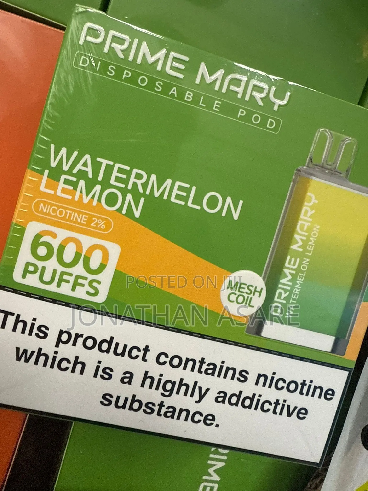 Prime Mary Disposable Pod