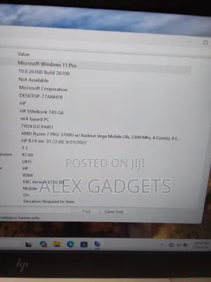 Laptop HP EliteBook 745 G6 16GB AMD Ryzen 7 SSD 256GB