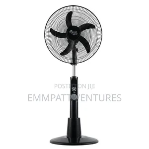 Powerful 18" Rechargeable Fan With Inbuilt Light System