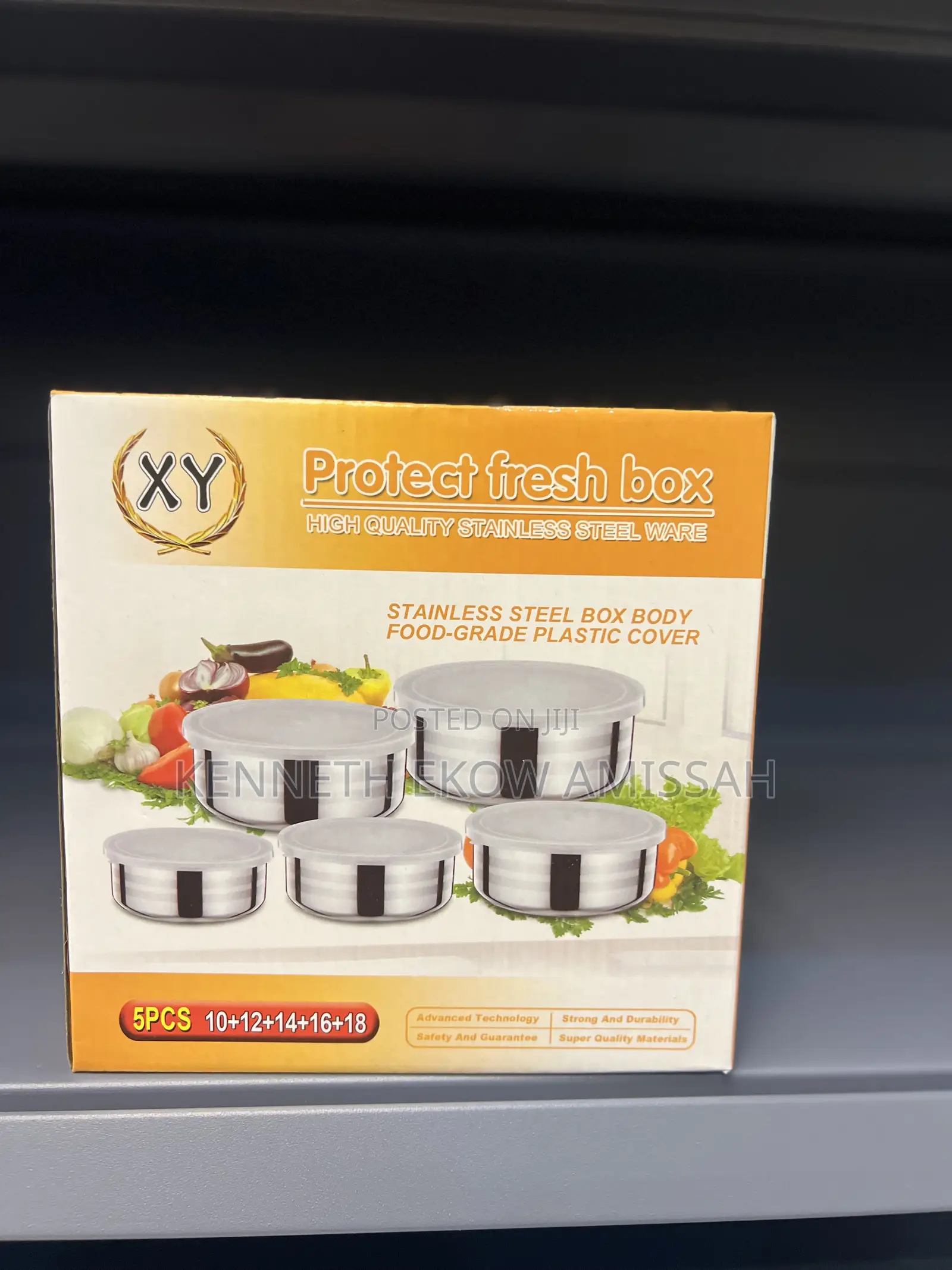 Stainless Steel Box Body Food Grade Plastic Cover