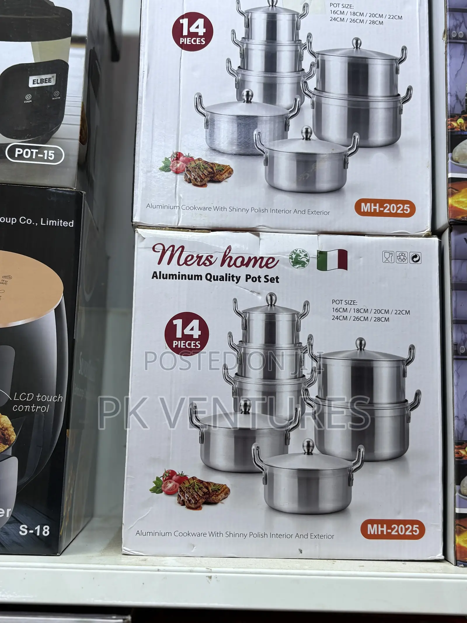 Mers Home Aluminum Quality Pot Set 14 Pieces