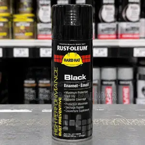 Enamel Flat Black Spray Paint, Rust Preventive