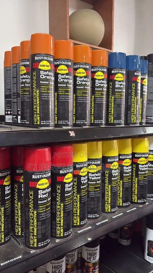 Enamel Flat Black Spray Paint, Rust Preventive